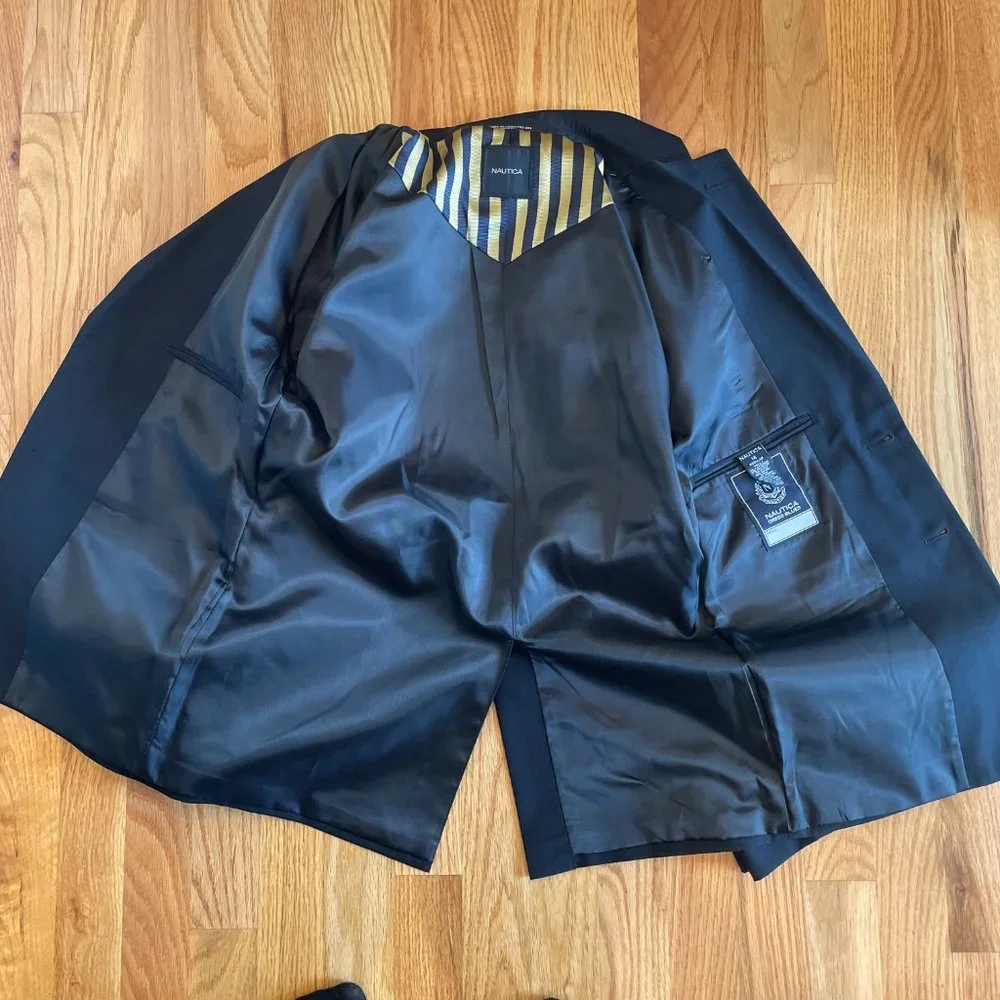 Nautica Boys Navy Blazer with Gold Buttons
